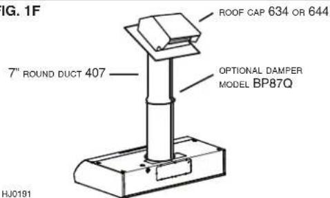 BROAN AR130 - PLANNING DUCTWORK INSTALLATION - 6