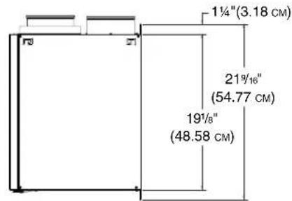 BROAN V150E75NT - 5" PORTS DIMENSIONS (TOP PORTS) - 4