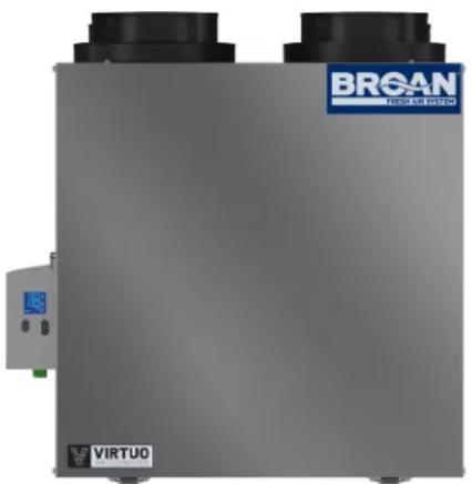 BROAN V150E75NT - Ventilateur récapacitaire d'énergie - 130 p³/min - 1