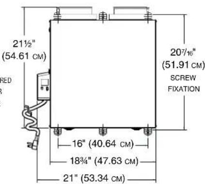 BROAN V150E75NT - 5" PORTS DIMENSIONS (TOP PORTS) - 3