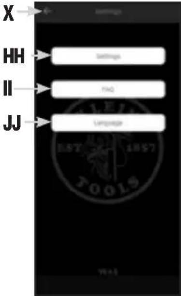 Klein Tools TI223 - SETTINGS SCREEN - 1