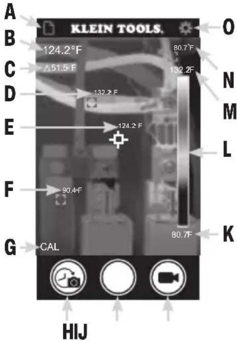 Klein Tools TI223 - PANTALLA DEL MODO EN VIVO - 1