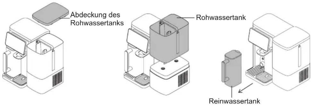 JIMMY R9 Pro - Sauberer Rohwassertank und Reinwasserbecher - 1