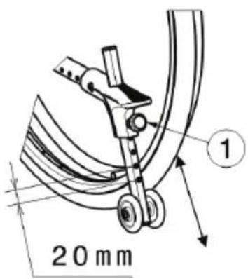 Vermeiren V500 Light 30° - Verstellung Kippschutz (falls zutreffend) - 1