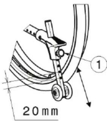 Vermeiren V500 Light 30° - Adjusting anti-tipping (if applicable) - 1