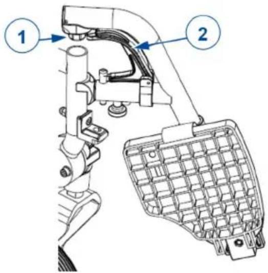 Vermeiren V500 Light 30° - An- oder Abbauen der Fußauflagen - 1