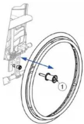 Vermeiren V500 Light 30° - Taking off the rear wheels - 1