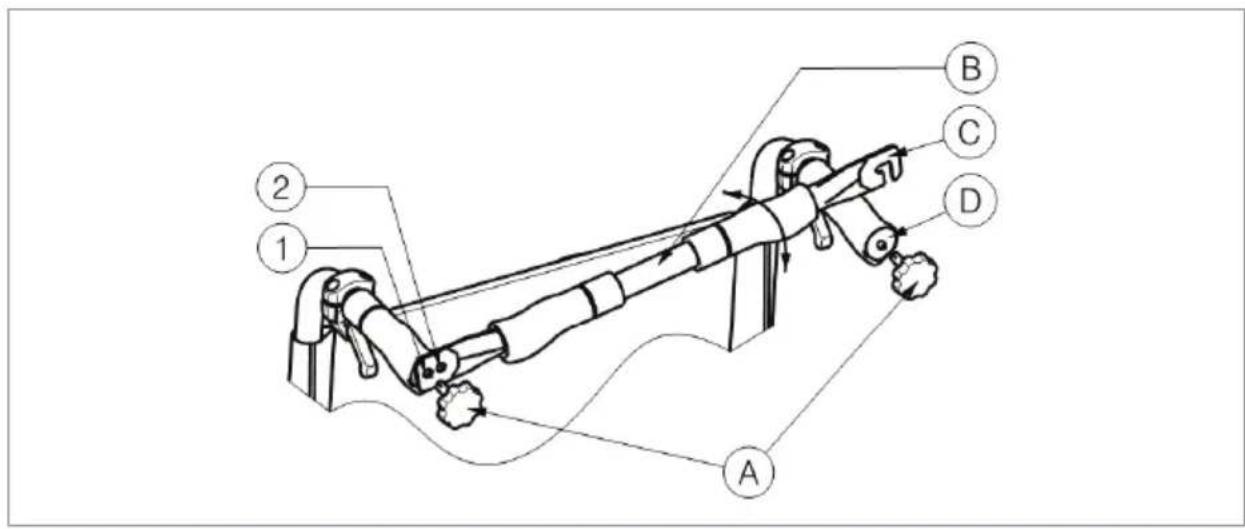 Vermeiren V500 Light 30° - To take off the push bar - 2