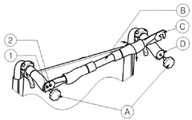 Vermeiren V500 Light 30° - So bauen Sie die Schiebestange ab - 1