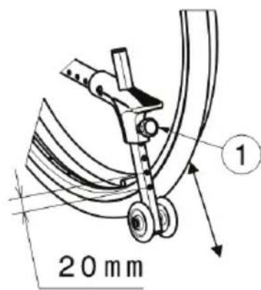 Vermeiren V500 Light 30° - Nastavení zařízení proti překlopení (je-li to relevantní) - 1
