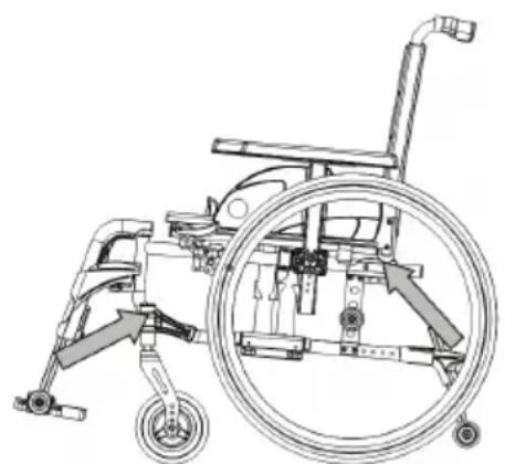 Vermeiren V500 Light 30° - Postup zajištění invalidního vozíku v motorovém vozidle: - 1