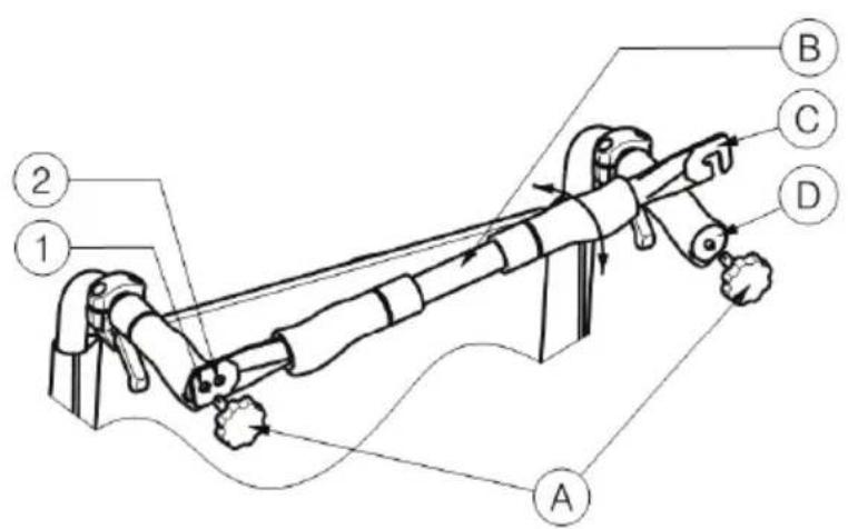 Vermeiren V500 Light 30° - To take off the push bar - 1
