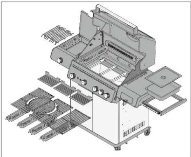 Roesle EPICFLAME PRO 4 - Einzelteile einlegen - 1