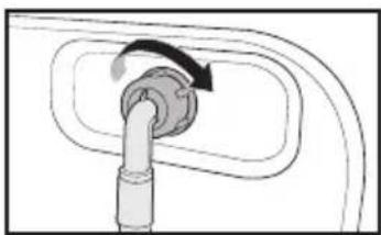 CONTINENTAL EDISON CELL1012DDW1 - ■ Connecter le tuyau d'entrée - 2