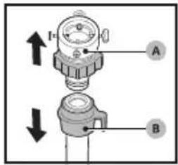 CONTINENTAL EDISON CELL1012DDW1 - ■ Connecter le tuyau d'entrée - 4