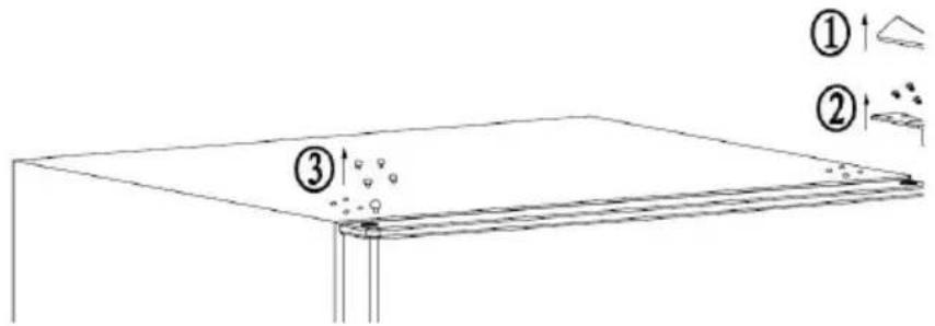 CONTINENTAL EDISON CEFC225NFB - REVERSING THE DOOR OPENING DIRECTION - 1
