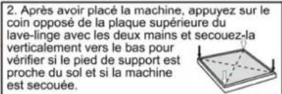 CONTINENTAL EDISON CELL10140S3 - ■ Mettre à niveau le lave-linge - 5