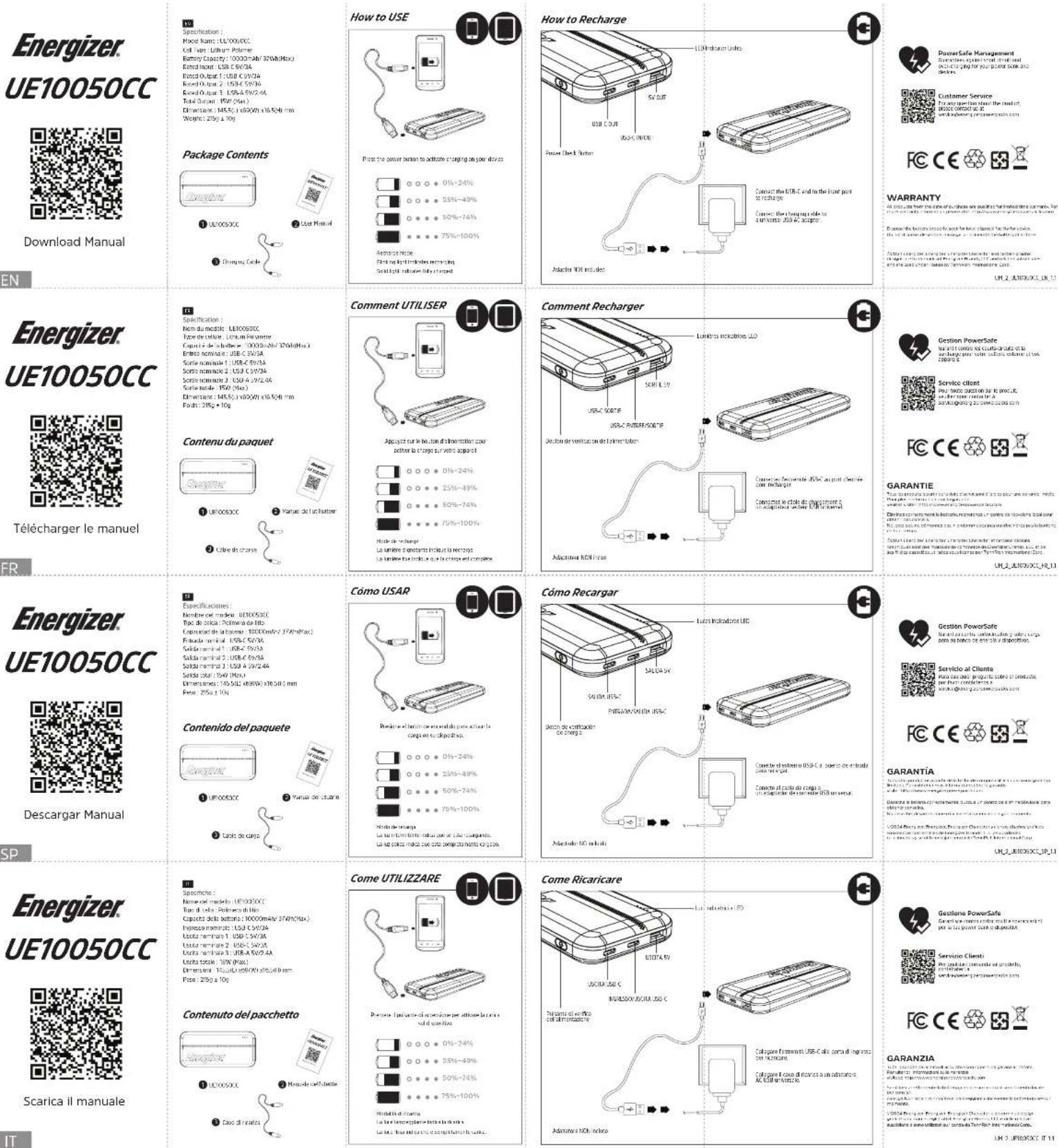 ENERGIZER UE10050CC - 1