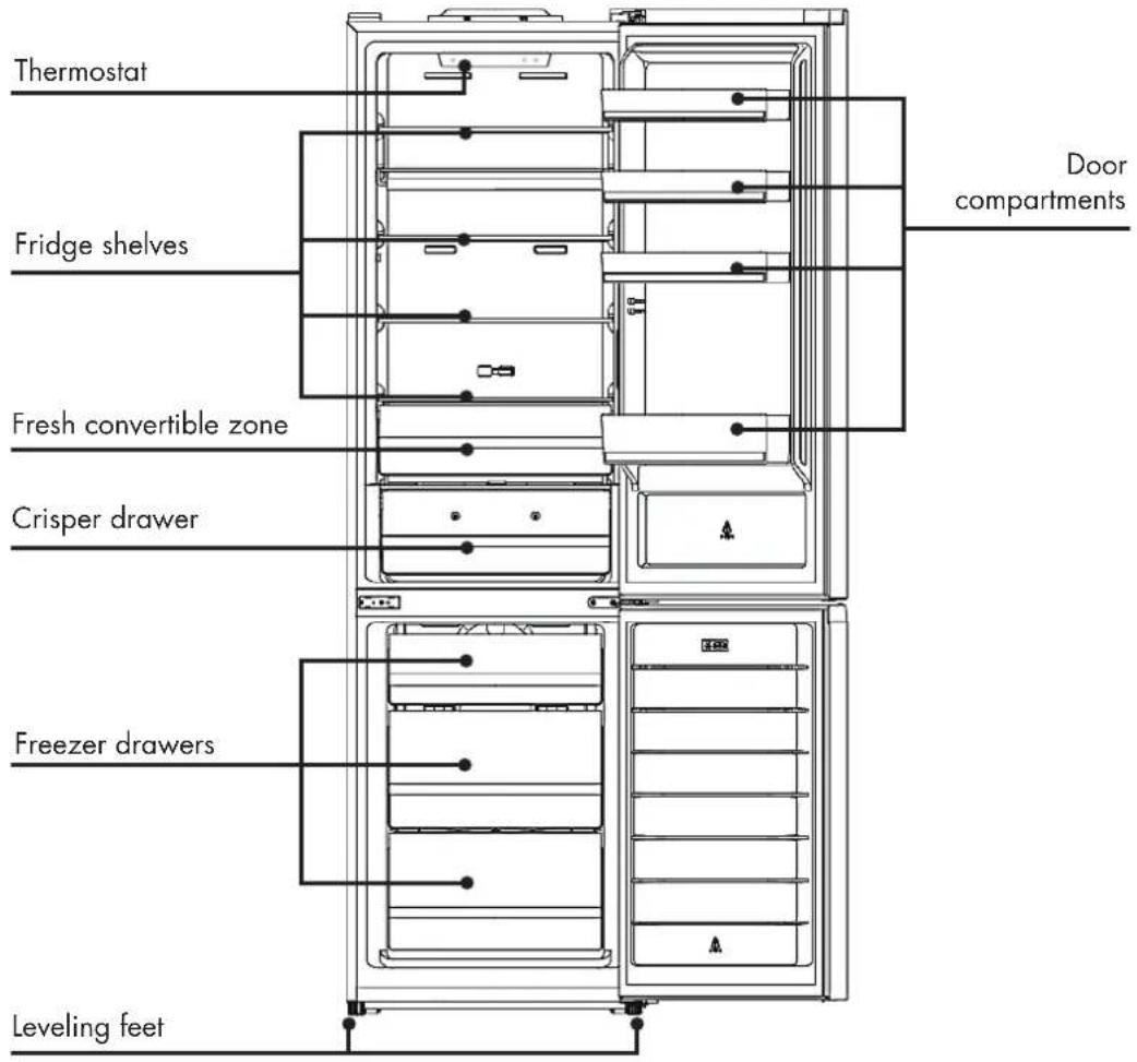 Wisberg WBKVC200ANFB - DIMENSIONS - 1