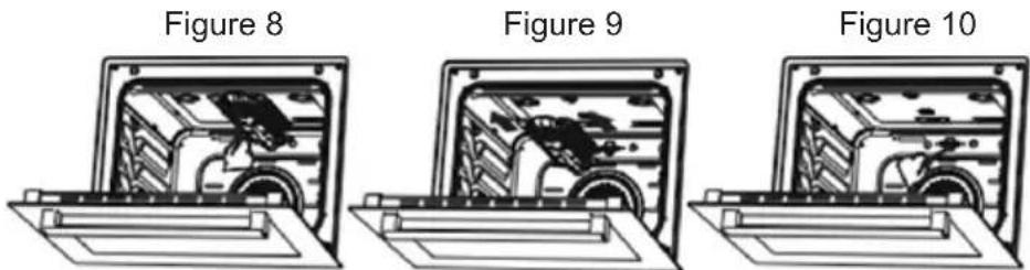 Sogo SS-24410 - Removal of the lower and upper burner and installation of the injector to the gas oven: Removal of the upper burner: - 1
