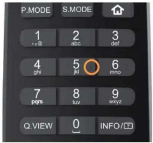 HAIER H32S80GFX - Tactile dots on the remote control buttons - 2