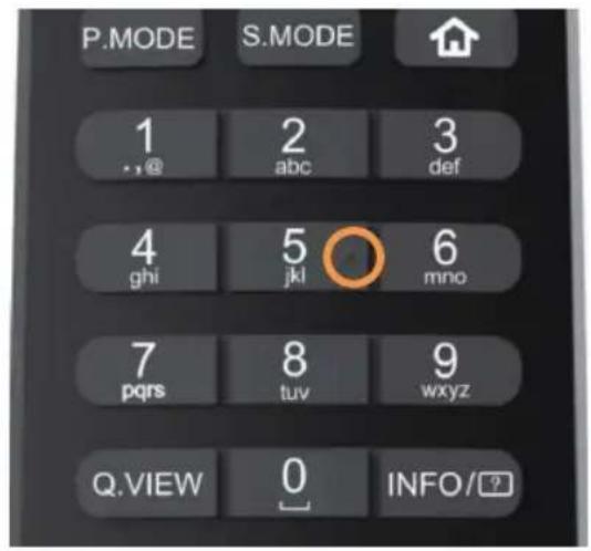 HAIER H32S80GFX - Taktile prikker på fjernbetjeningsknapperne - 2