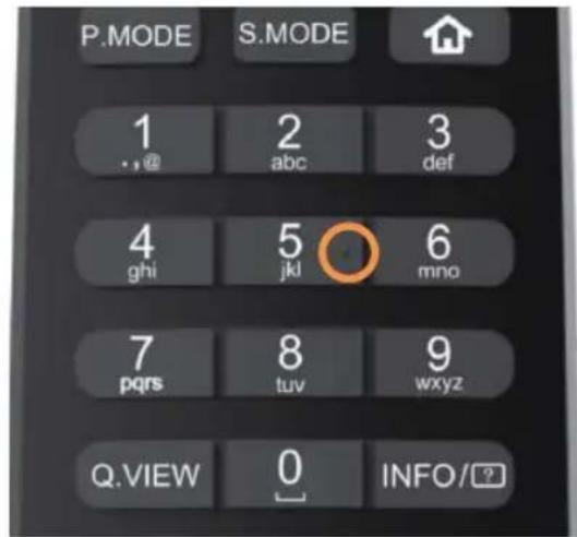 HAIER H32S80GFX - Points tactiles sur les boutons de la télécommande. - 2