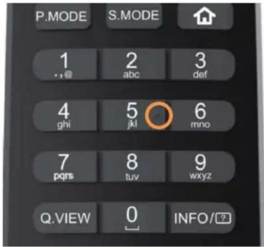 HAIER H32S80GFX - Релефни точки на бутоните на дистанционното управление - 2