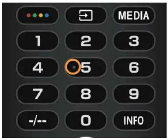 HAIER H32S80GFX - Taustes punkti uz tālvadības pults pogām - 1
