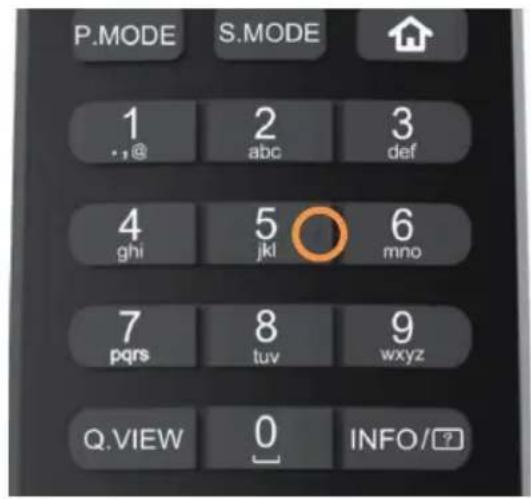 HAIER H32S80GFX - Taktil prikker på fjernkontrollknappene - 2