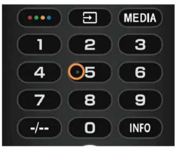 HAIER H32S80GFX - Points tactiles sur les boutons de la télécommande. - 1
