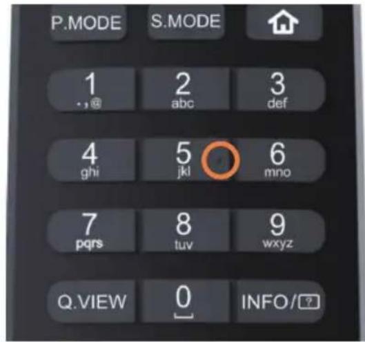 HAIER H43S80GUX - Taktilne pike na tipkah daljinskega upravljalnika - 2