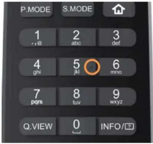 HAIER H43S80GUX - Punti tattili sui tasti del telecomando - 2