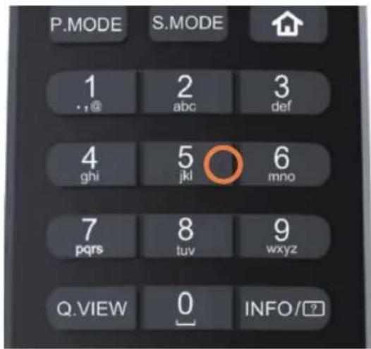 P.MODE S.MODE 1 2 3 .,@ abc def 4 5 6 ghi jkl mno 7 8 9 pqrs tuv wxyz Q.VIEW 0 INFO/?