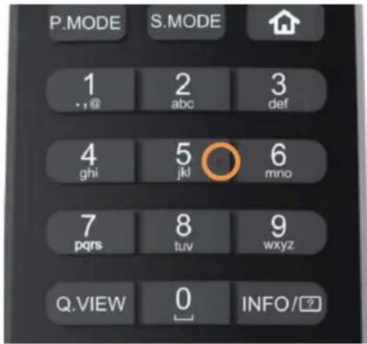 HAIER H43S80GUX - Snertipunktar á takkum fjarstýringar - 2