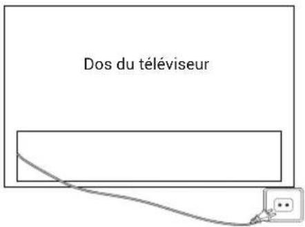 Dos du téléviseur