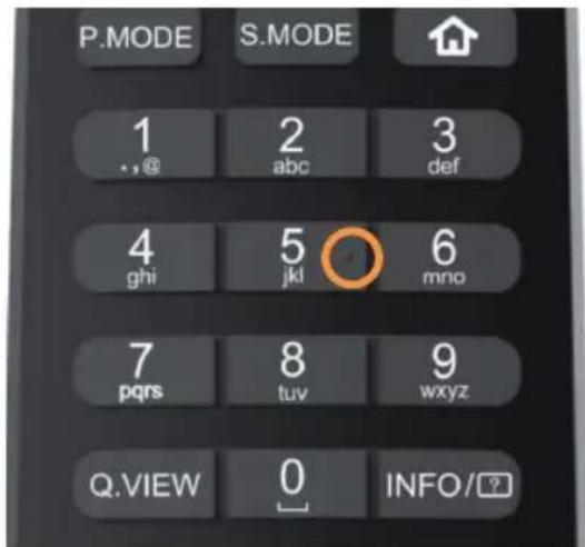 HAIER H43S80GUX - Pontos táteis nos botões do telecomando - 2