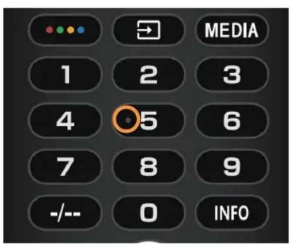 HAIER H43S80GUX - Тактильные точки на кнопках пульта ДУ - 1