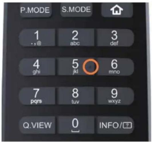 HAIER H43S80GUX - Pikat taktile në butonat e telekomandës - 2
