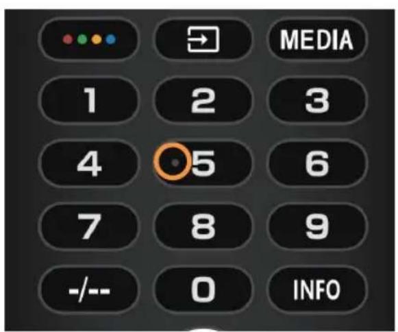 HAIER H43S80GUX - Punti tattili sui tasti del telecomando - 1