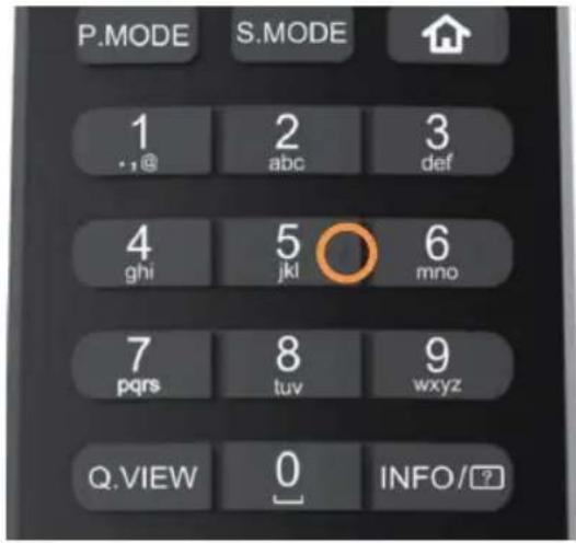HAIER H43S80GUX - Tactile dots on the remote control buttons - 2