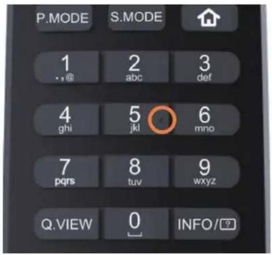 HAIER H43S80GUX - Тактилни точки на копчињата на далечинскиот управувач - 2