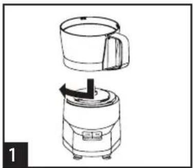 Commercial Chef CHFP4MB - COMMENT UTILISER LA LAME S (HACHER/MÉLANGER) - 1
