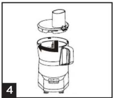 Commercial Chef CHFP4MB - HOW TO USE THE SHREDDING DISC - 4