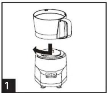 Commercial Chef CHFP4MB - HOW TO USE S BLADE (CHOPPING/MIXING) - 1