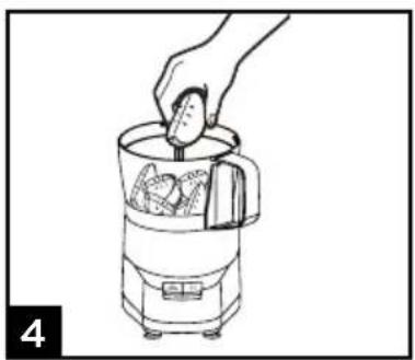 Commercial Chef CHFP4MB - COMMENT UTILISER LA LAME S (HACHER/MÉLANGER) - 4