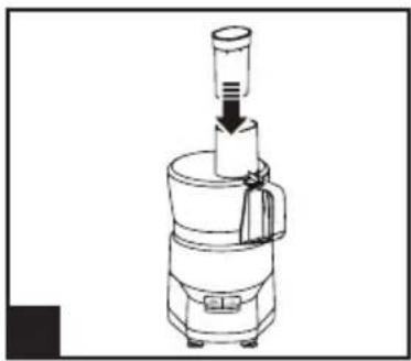 Commercial Chef CHFP4MB - COMMENT UTILISER LE DISQUE DE DÉCHIQUETAGE - 5