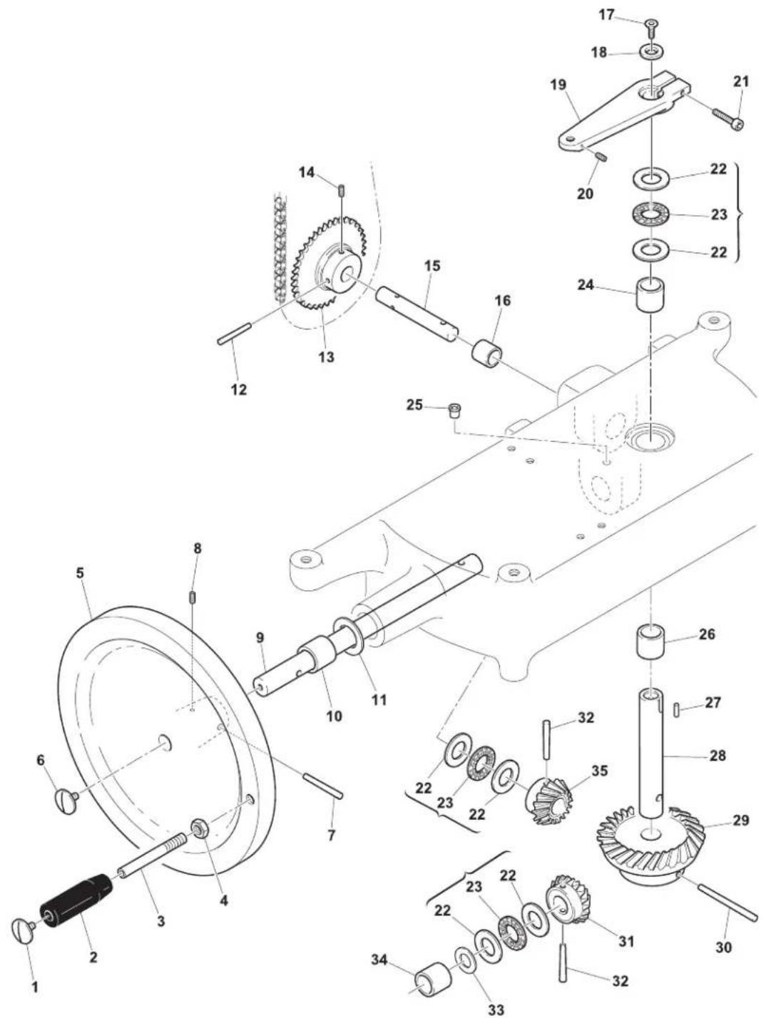 Omcan 20013 - Model MS-IT-0250-M 20013 Fly Wheel - 1
