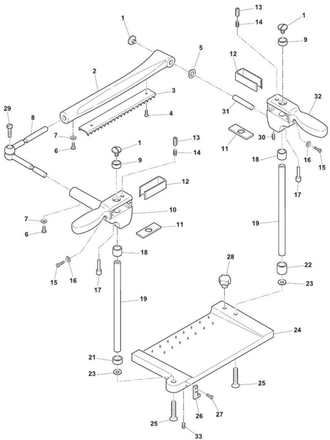 Omcan 20013 - Parts Breakdown - 1