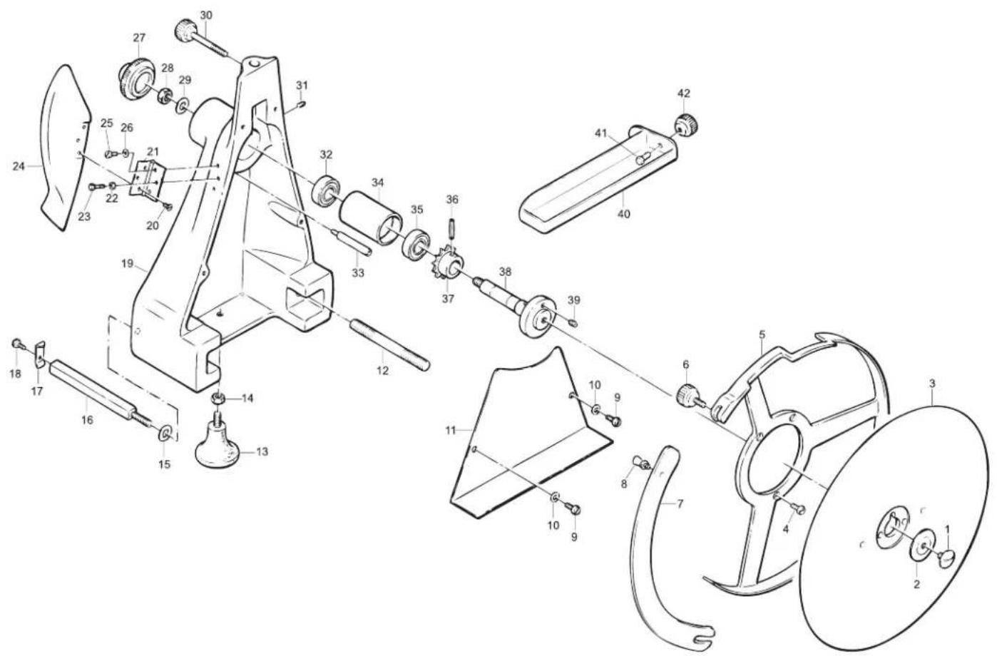 Omcan 20013 - Model MS-IT-0300-M 13634 Blade Assembly - 1